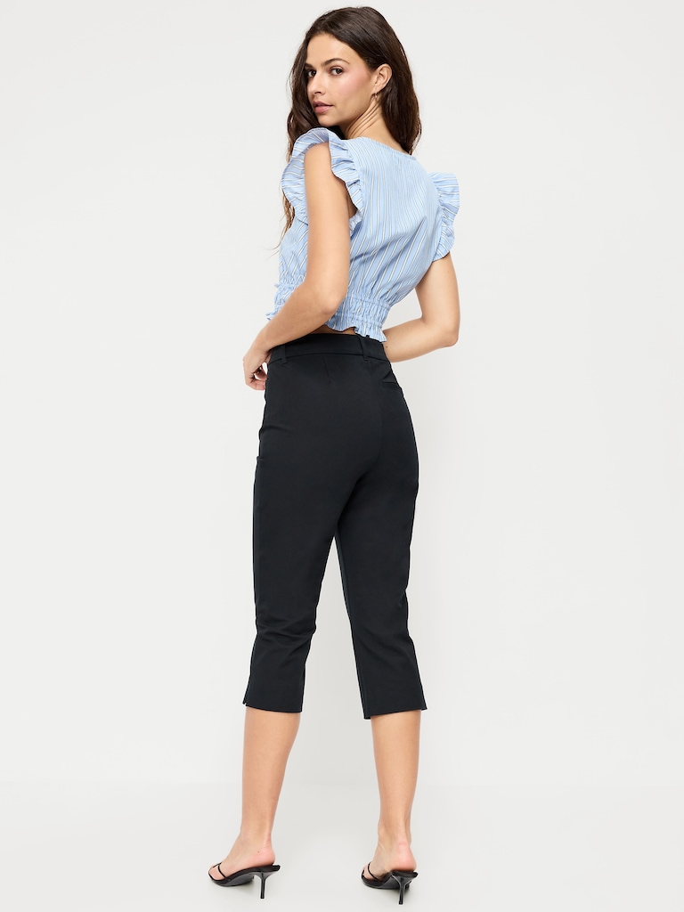 High-Waisted Pixie Capri Pants