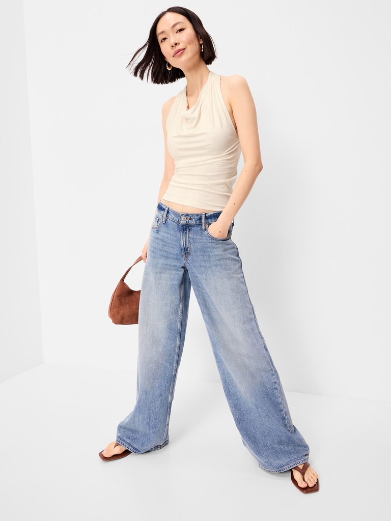 Cowl-Neck Halter Top