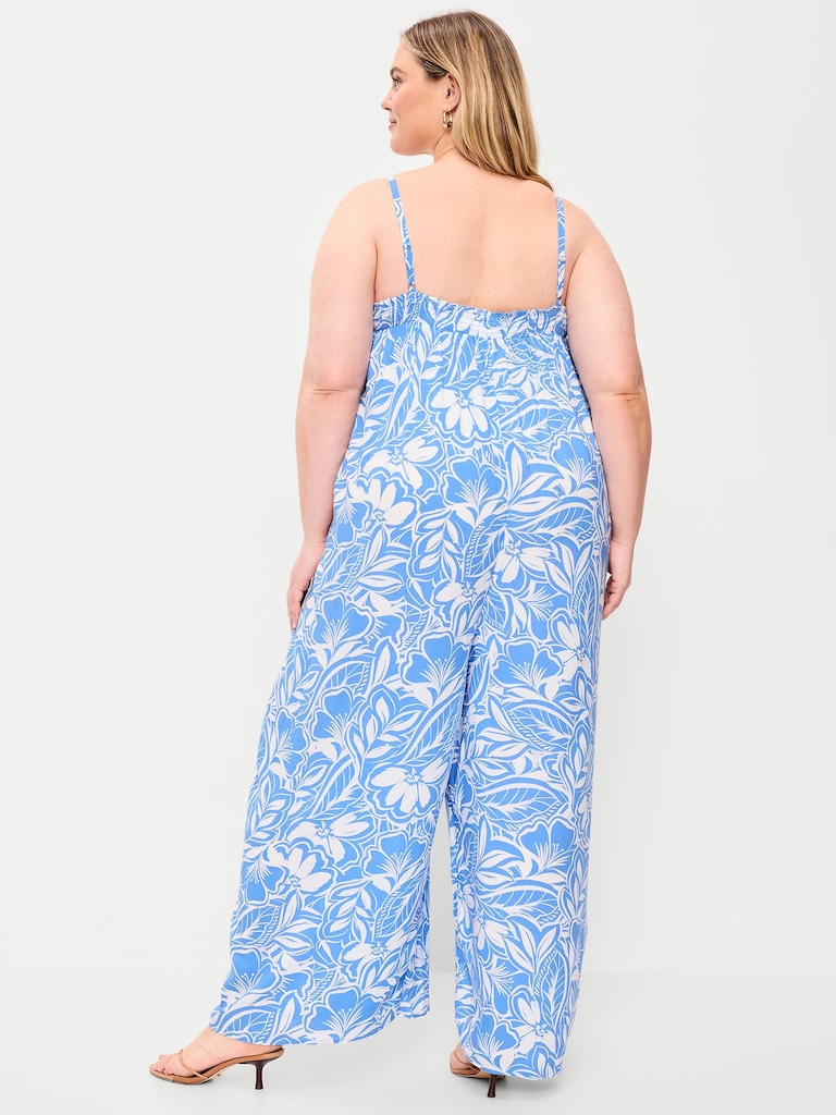 Airy Smocked Jumpsuit