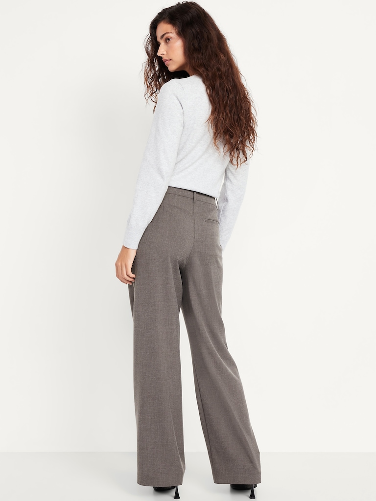Extra High-Waisted Taylor Wide-Leg Trouser Pants