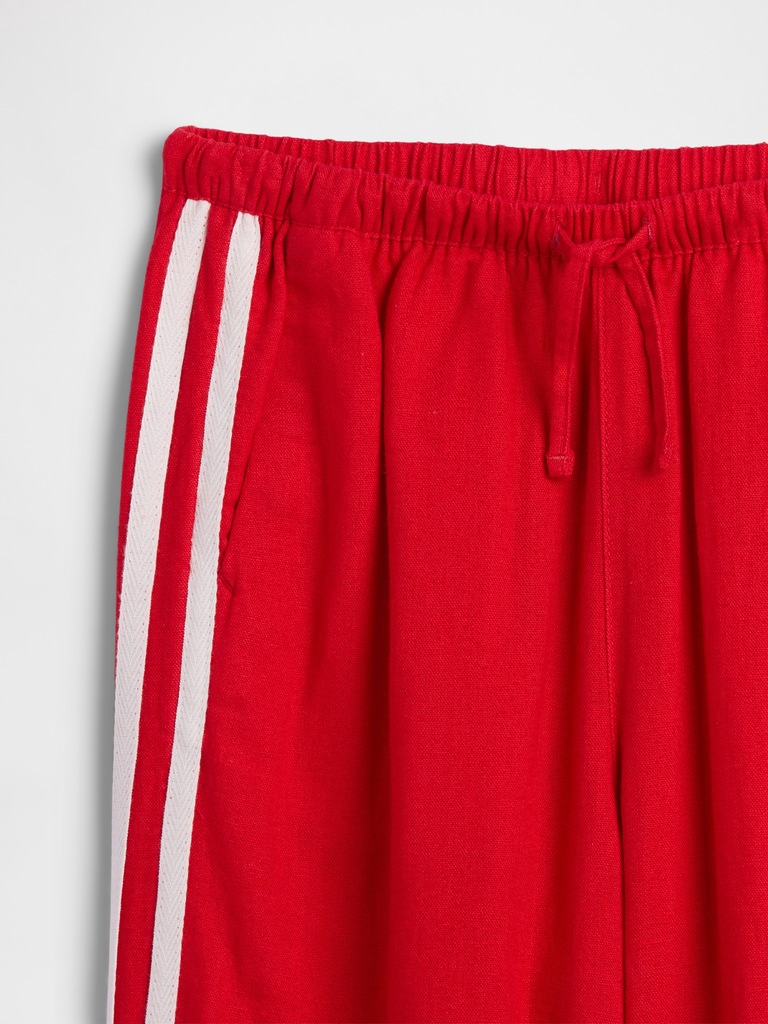 Kids Linen-Blend Wide-Leg Pants