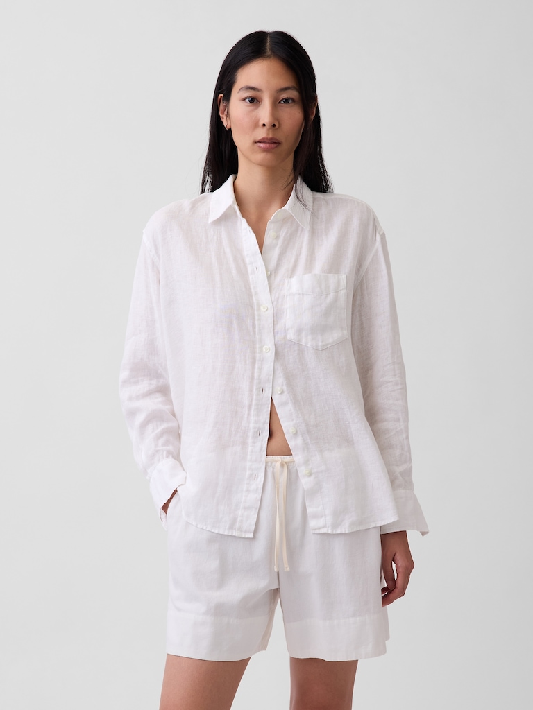 100% Linen Oversized Shirt