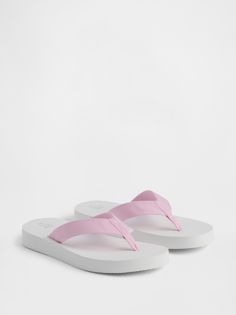Kids Canvas Flip Flops