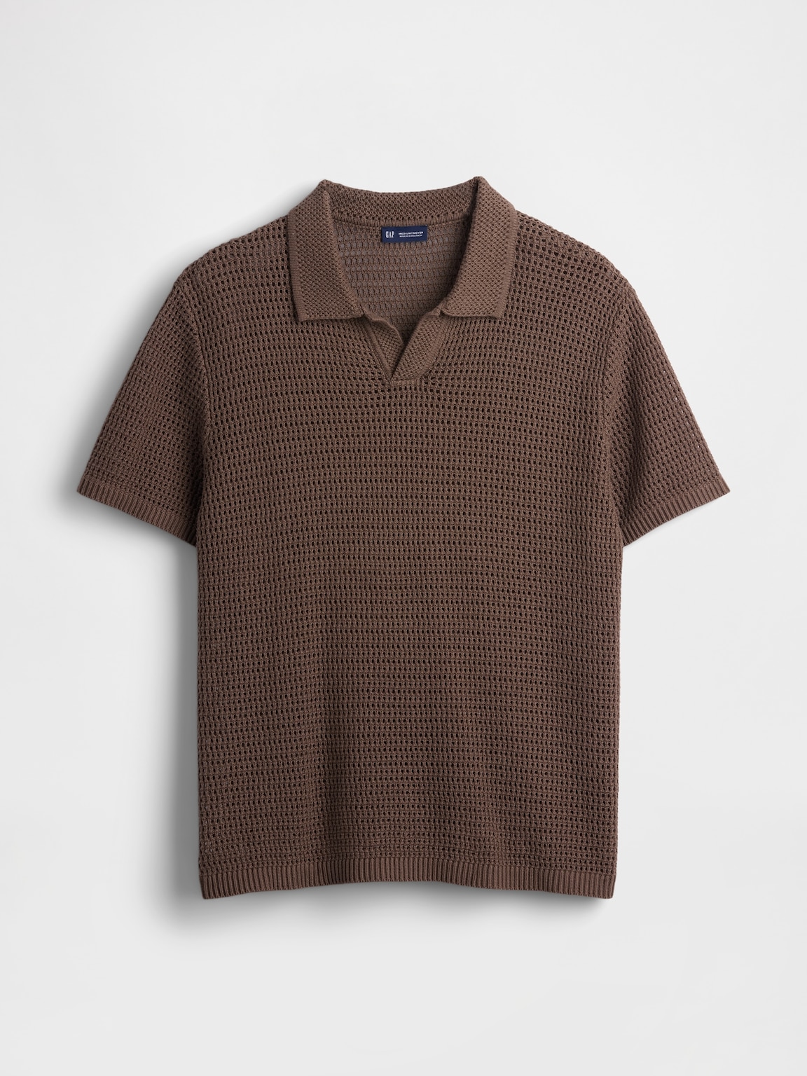 Mesh Polo Sweater