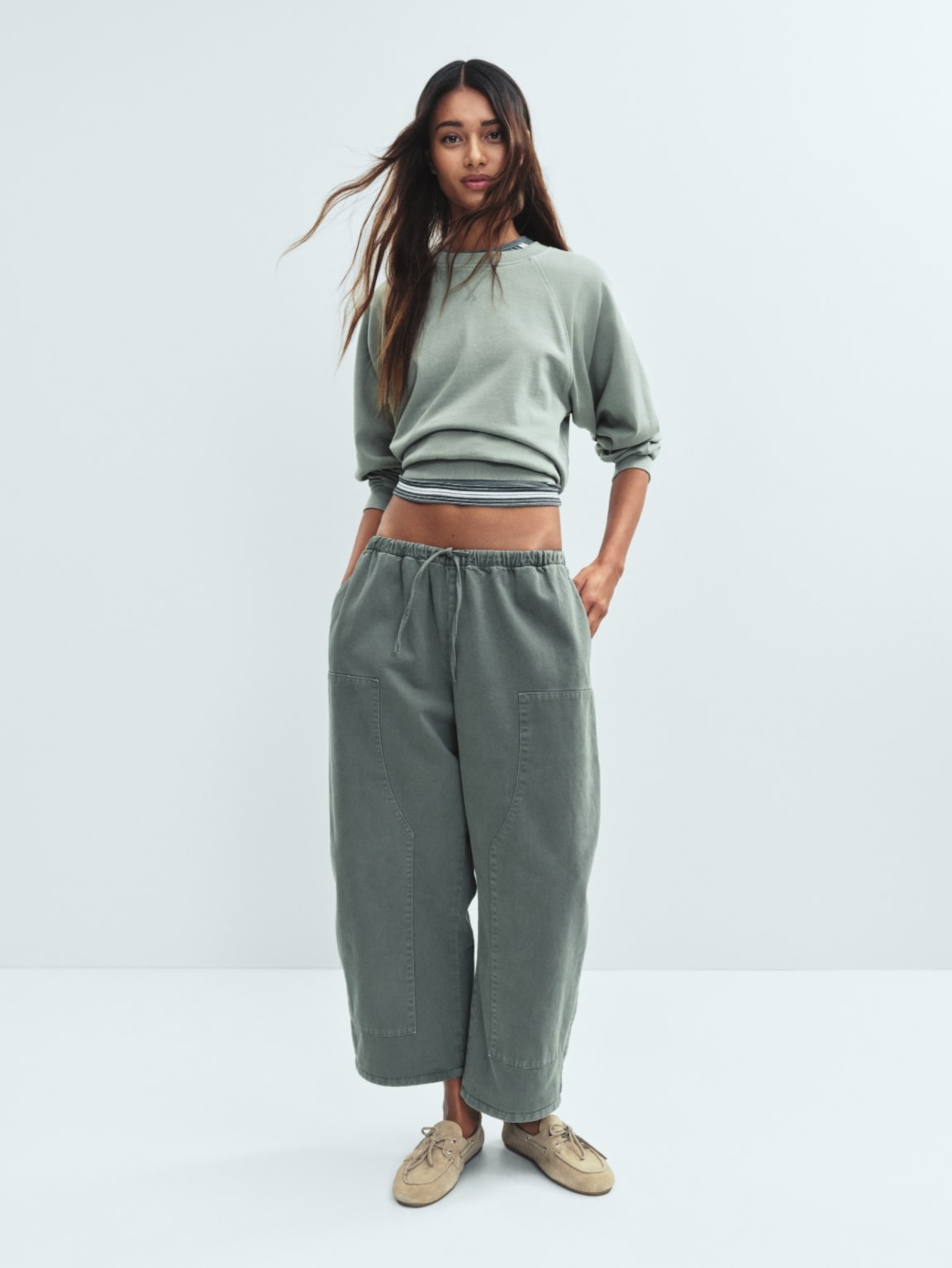 Easy Double-Knee Barrel Pants