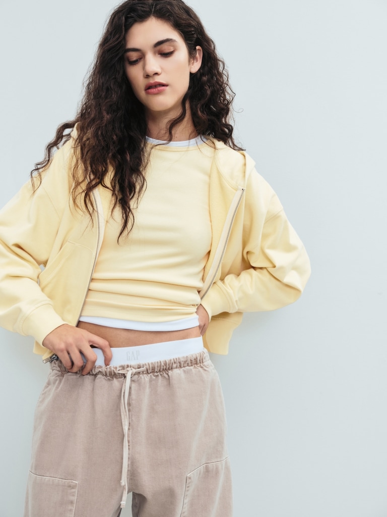 Pantalon coupe baril confort à double panneau aux genoux