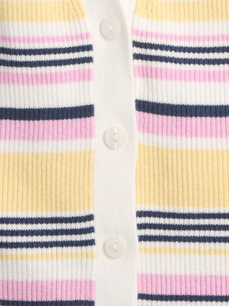 Sleeveless Halter Button-Up Sweater