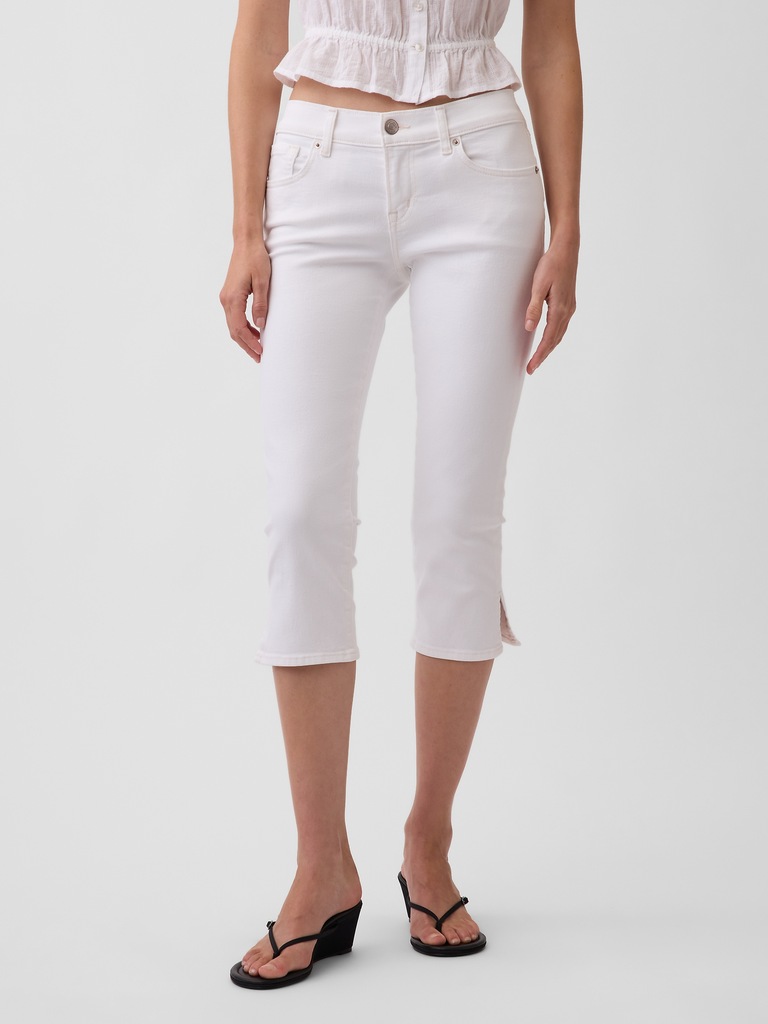 Low Rise Capri Jeans