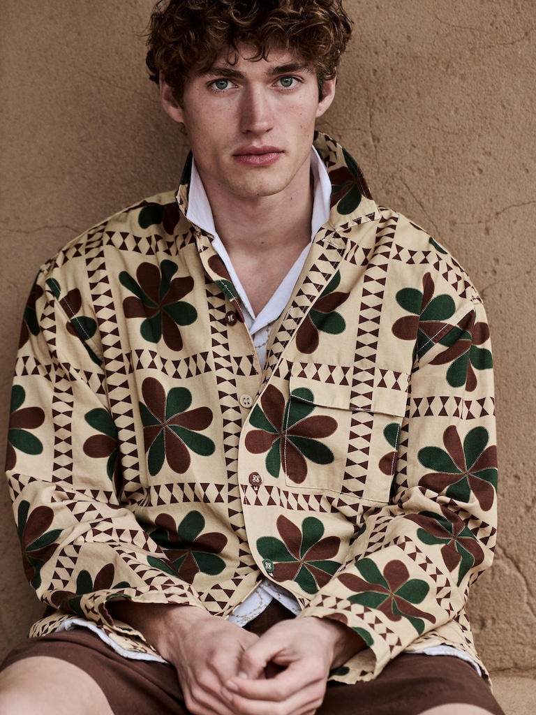 Relaxed-Fit Cotton-Linen Resort Shirt