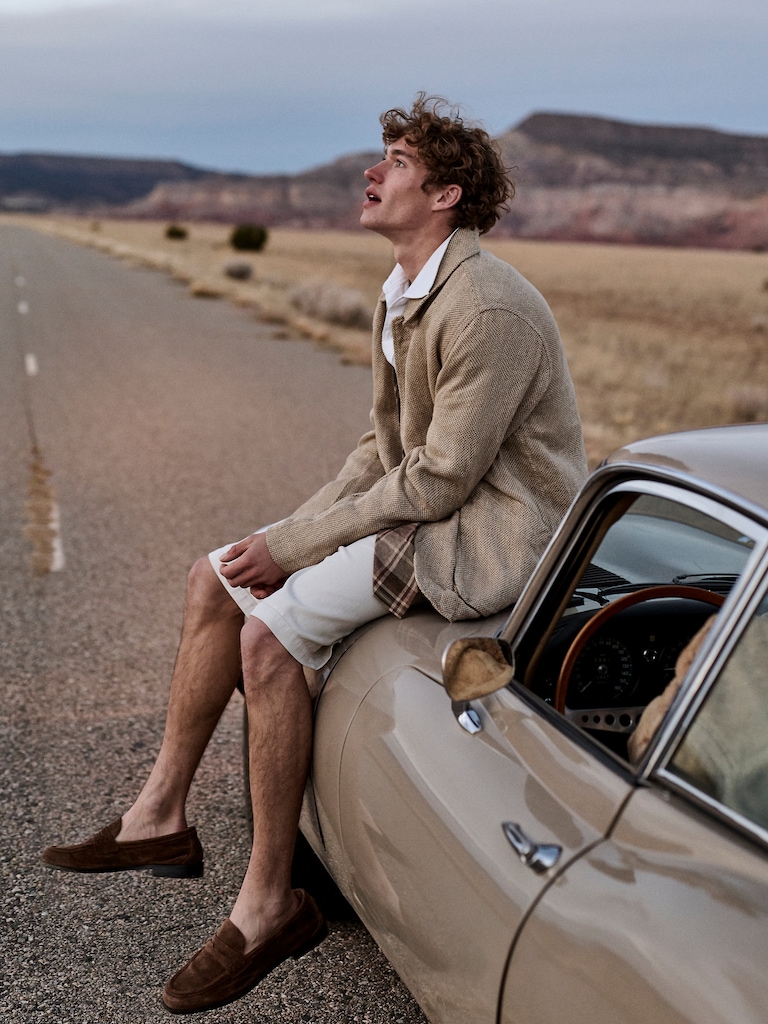 Linen Tweed Walking Jacket