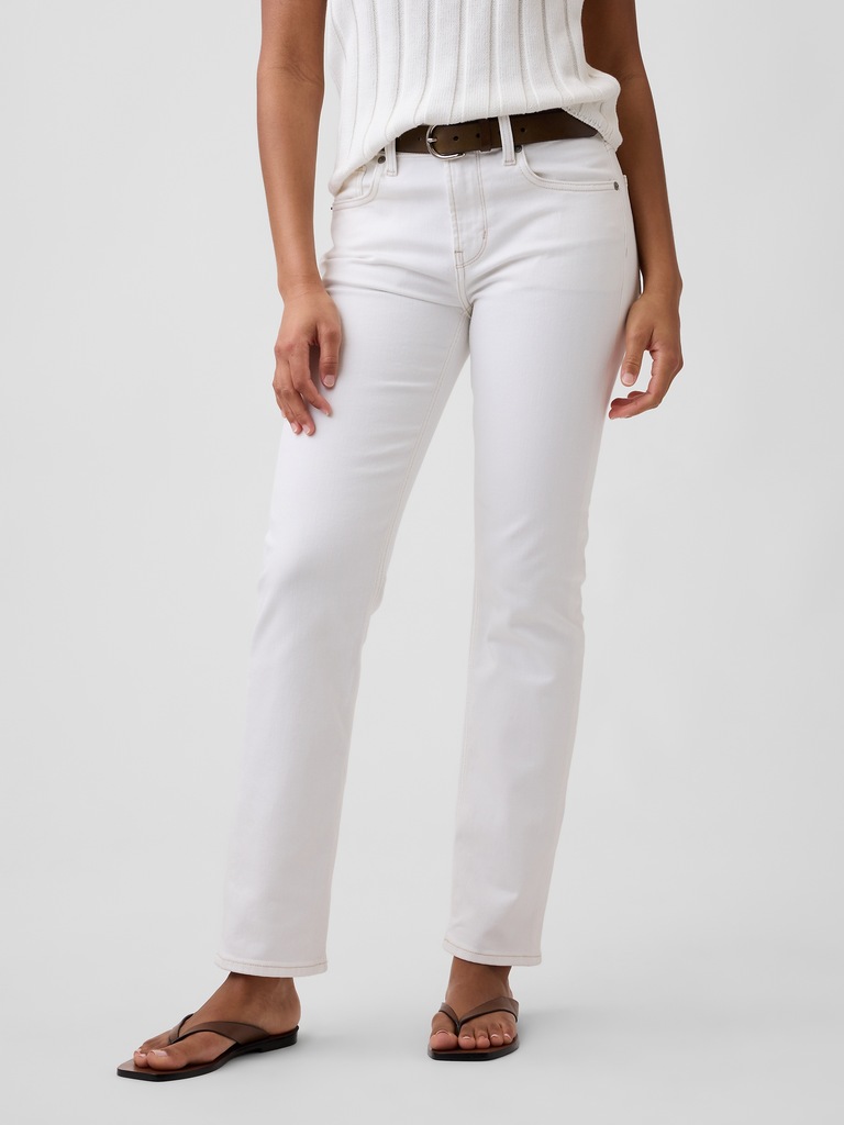 Mid Rise '90s Straight Jeans