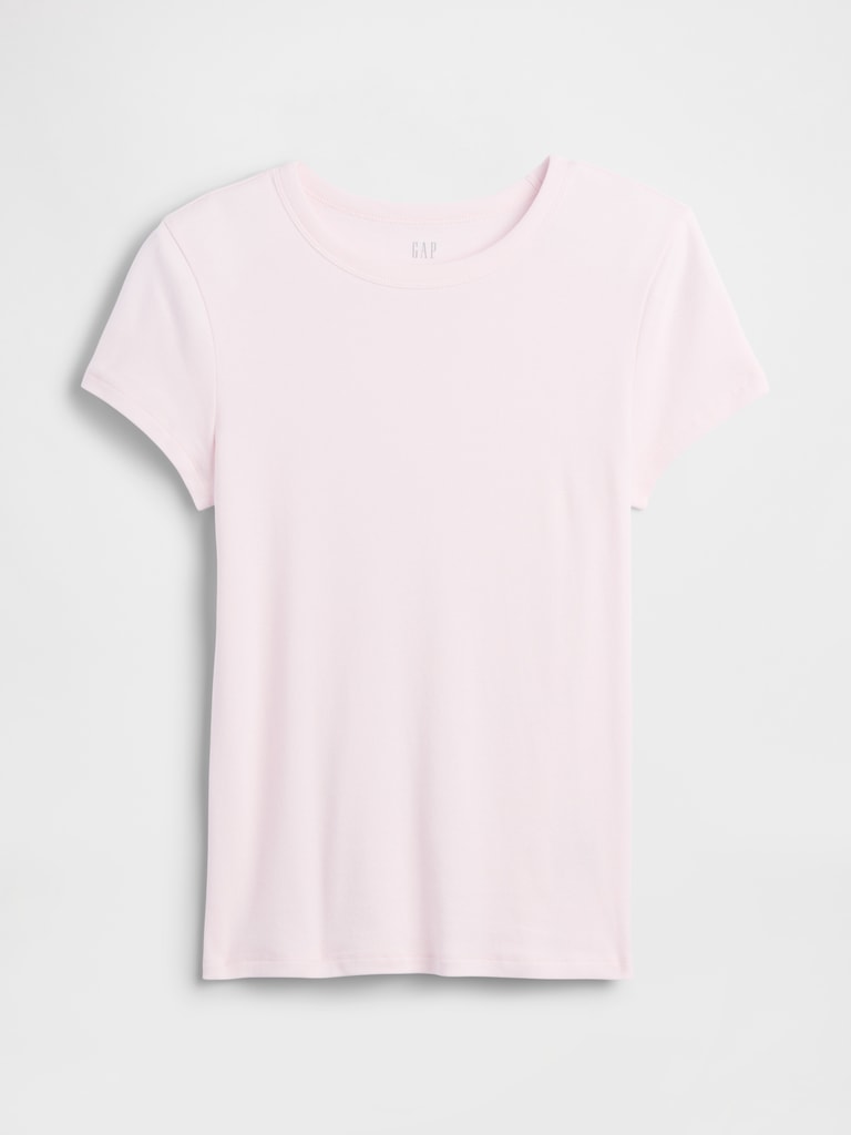 Modern Ribbed Crewneck T-Shirt