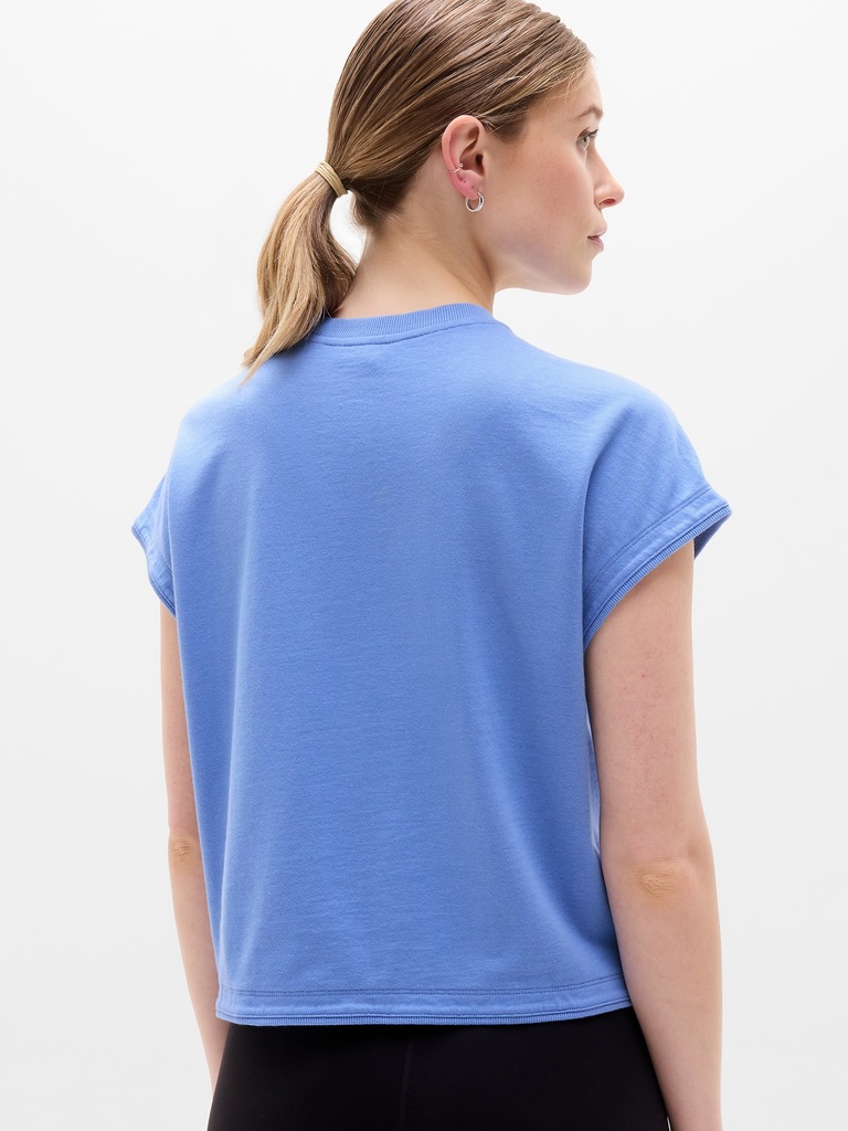Airy Cotton Terry Sweatshirt Tee