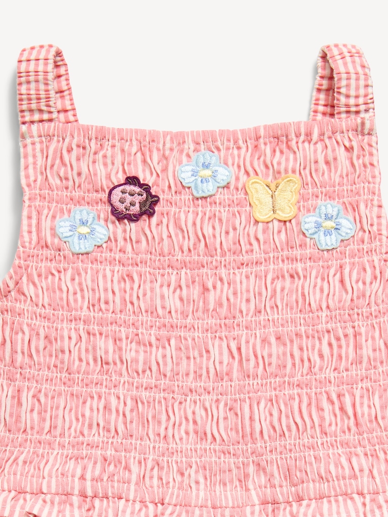 Sleeveless Smocked Textured Dress for Toddler Girls
