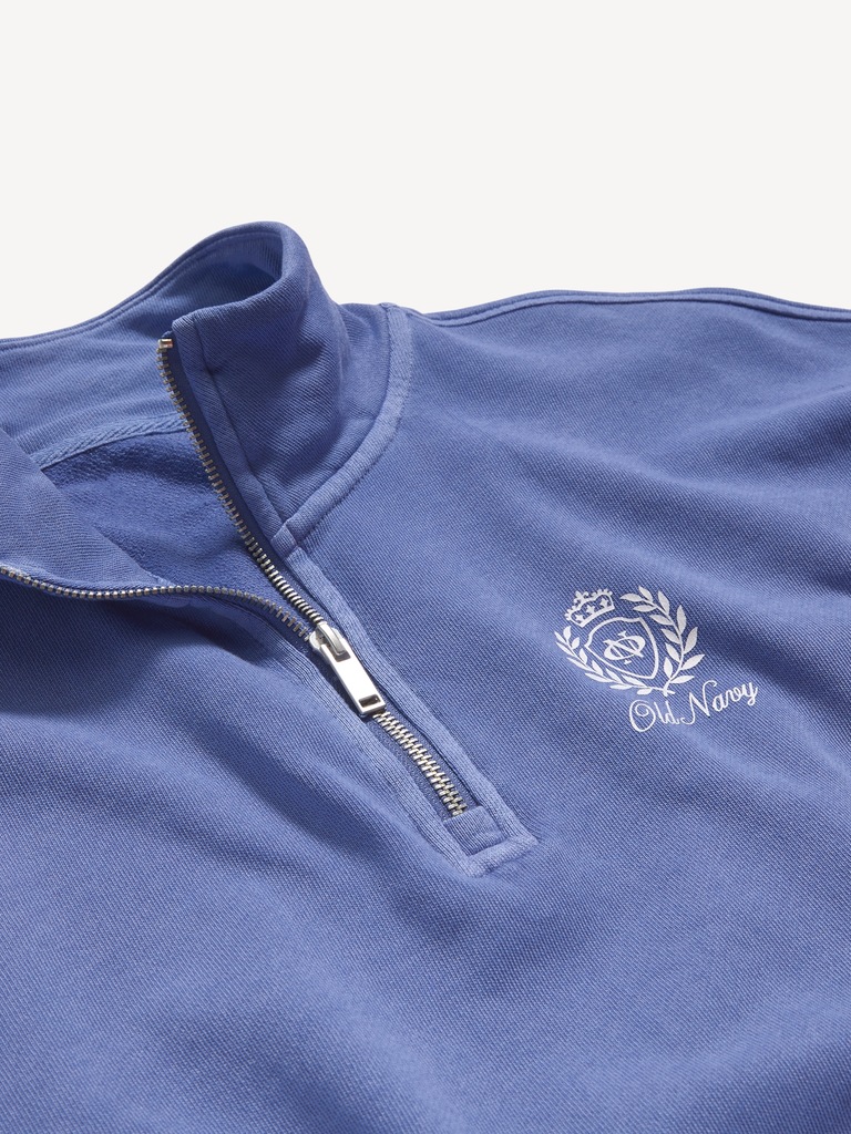SoComfy Oversized Logo Half-Zip Sweatshirt