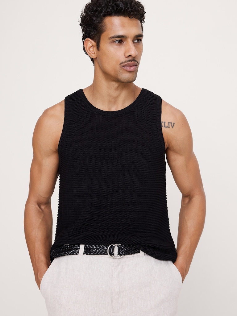 Cotton Sweater Tank