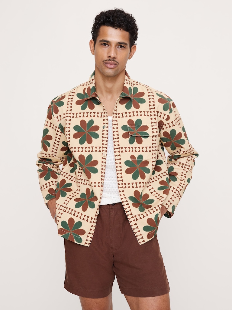 Relaxed-Fit Cotton-Linen Resort Shirt