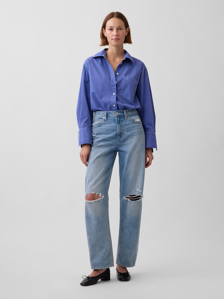Organic Cotton Poplin Big Shirt