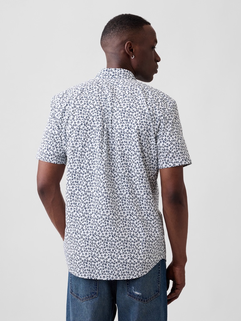 Stretch Poplin Shirt in Standard Fit