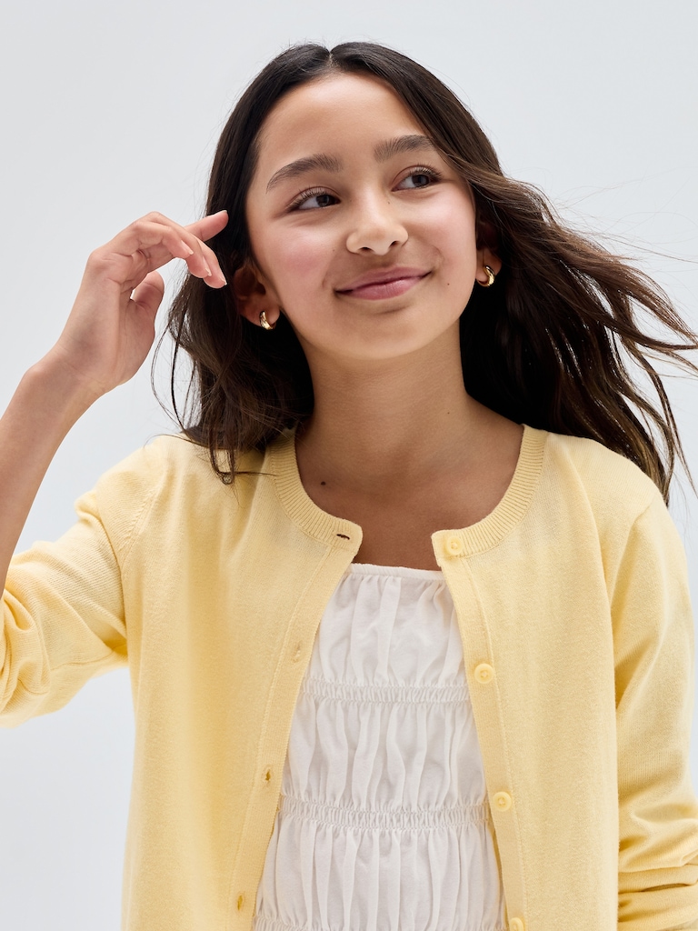 Kids Crewneck Cardigan