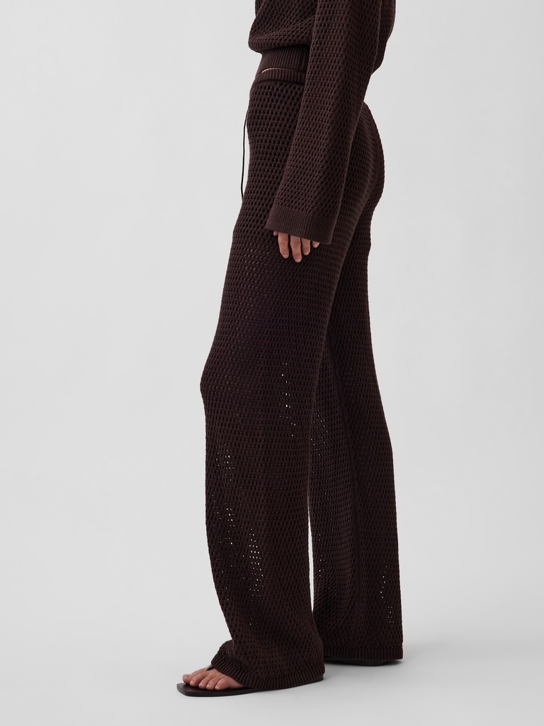 100% Cotton Crochet Sweater Pants