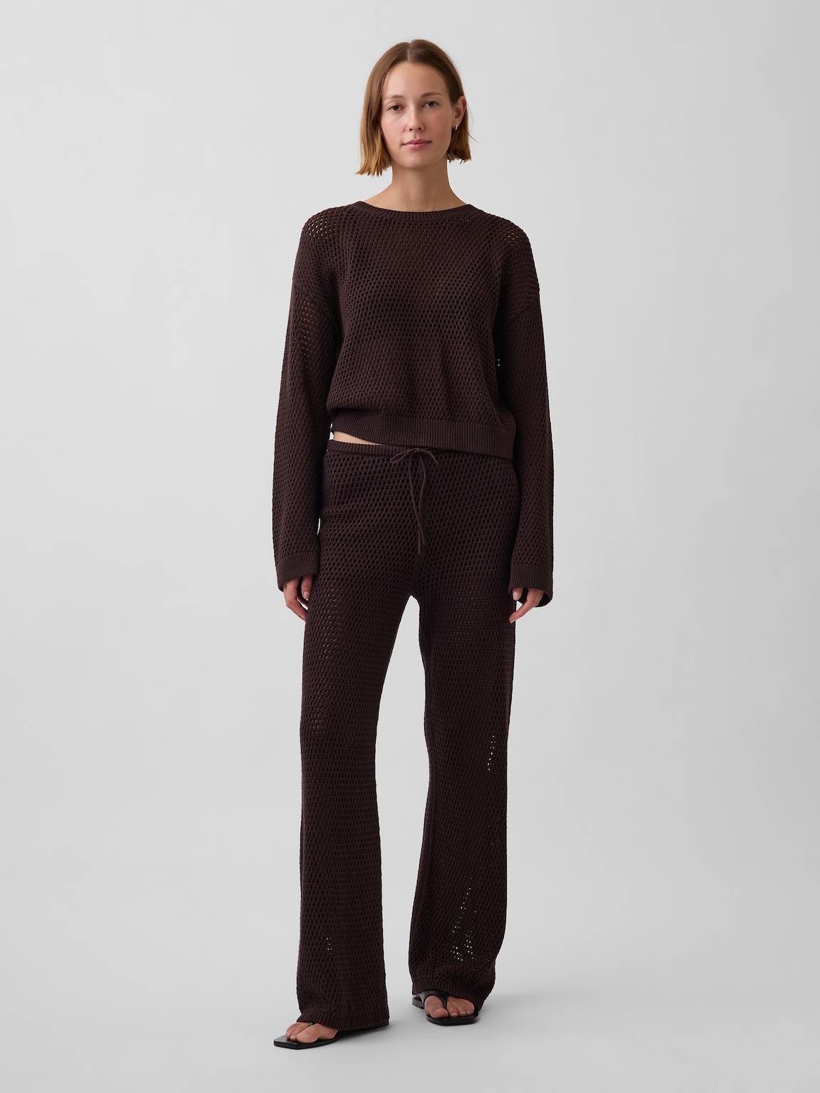 100% Cotton Crochet Sweater Pants