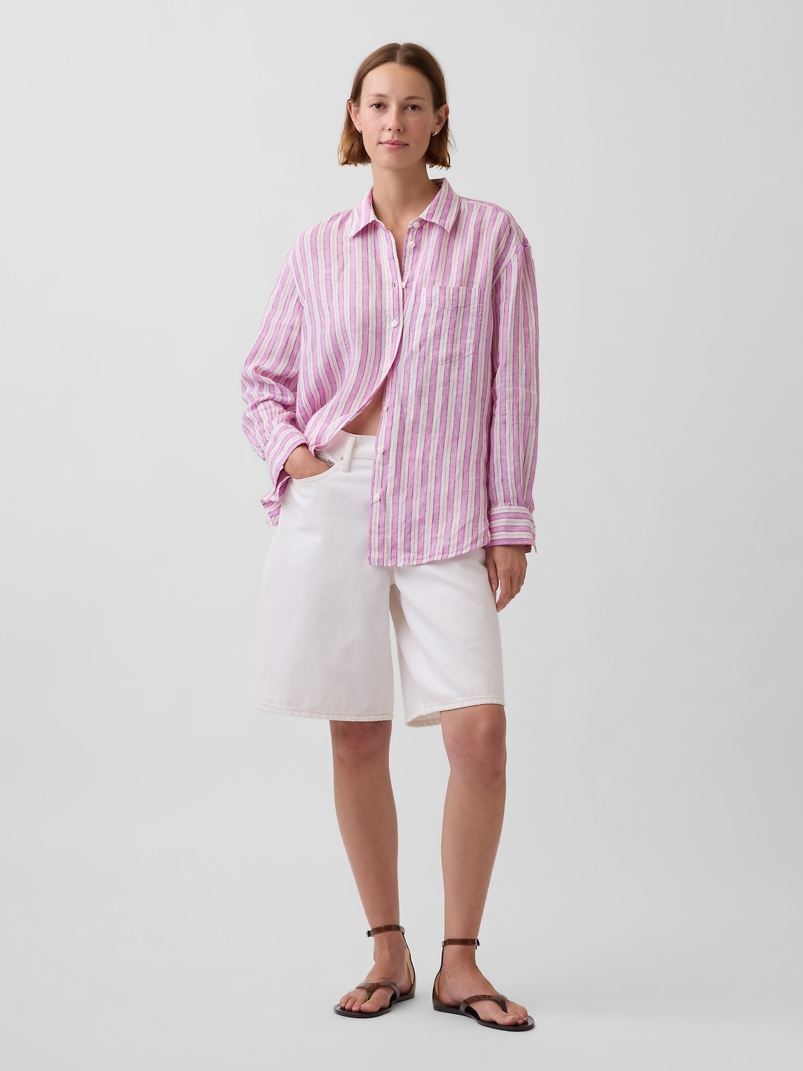 100% Linen Oversized Shirt