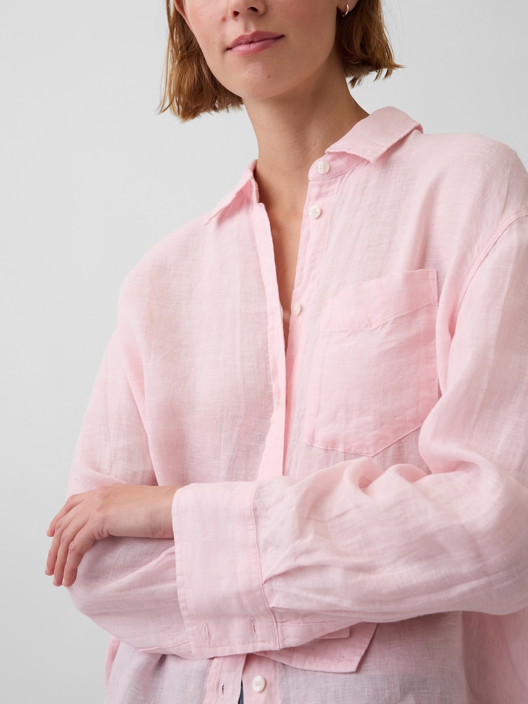 100% Linen Oversized Shirt