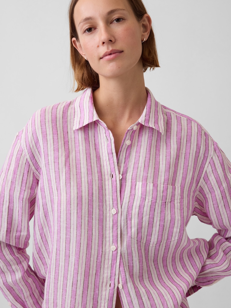 100% Linen Oversized Shirt