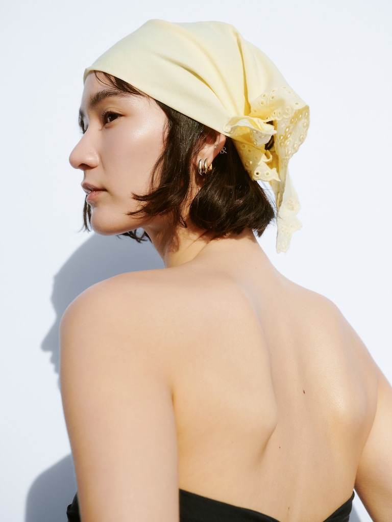 Eyelet Bandana Scarf