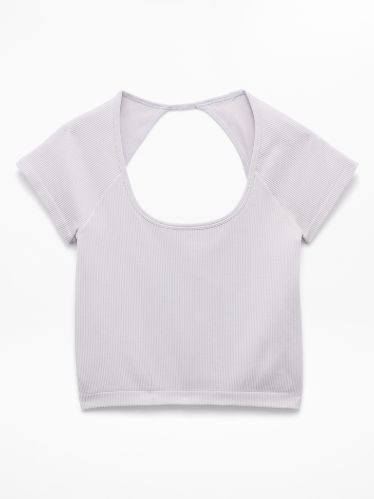 Recharge Seamless Open Back Tee