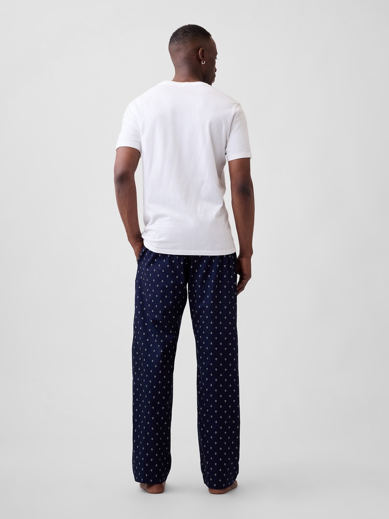 Relaxed Poplin PJ Pants