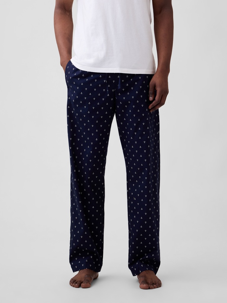 Relaxed Poplin PJ Pants