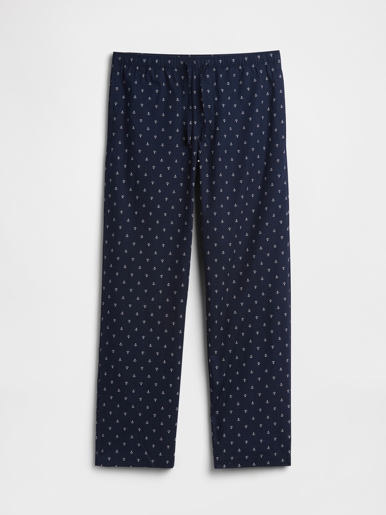 Relaxed Poplin PJ Pants