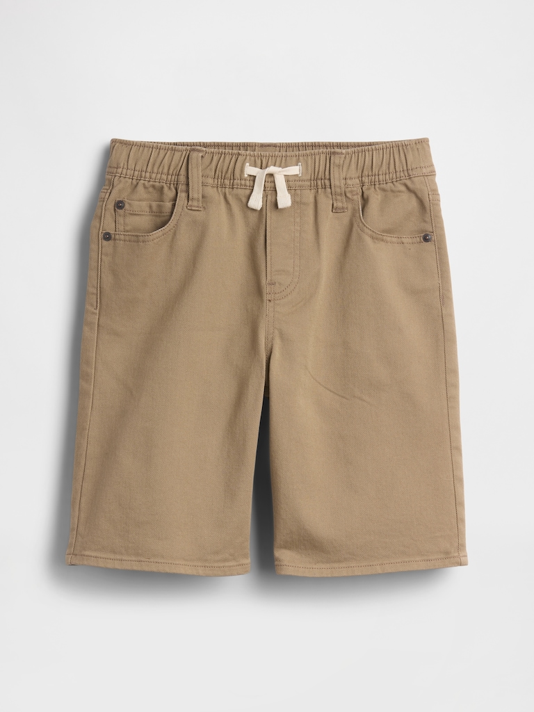 Kids Pull-On Loose Denim Shorts