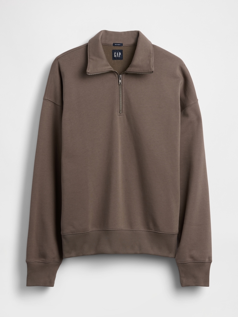 Adult Heavyweight Oversized Quarter-Zip Pullover