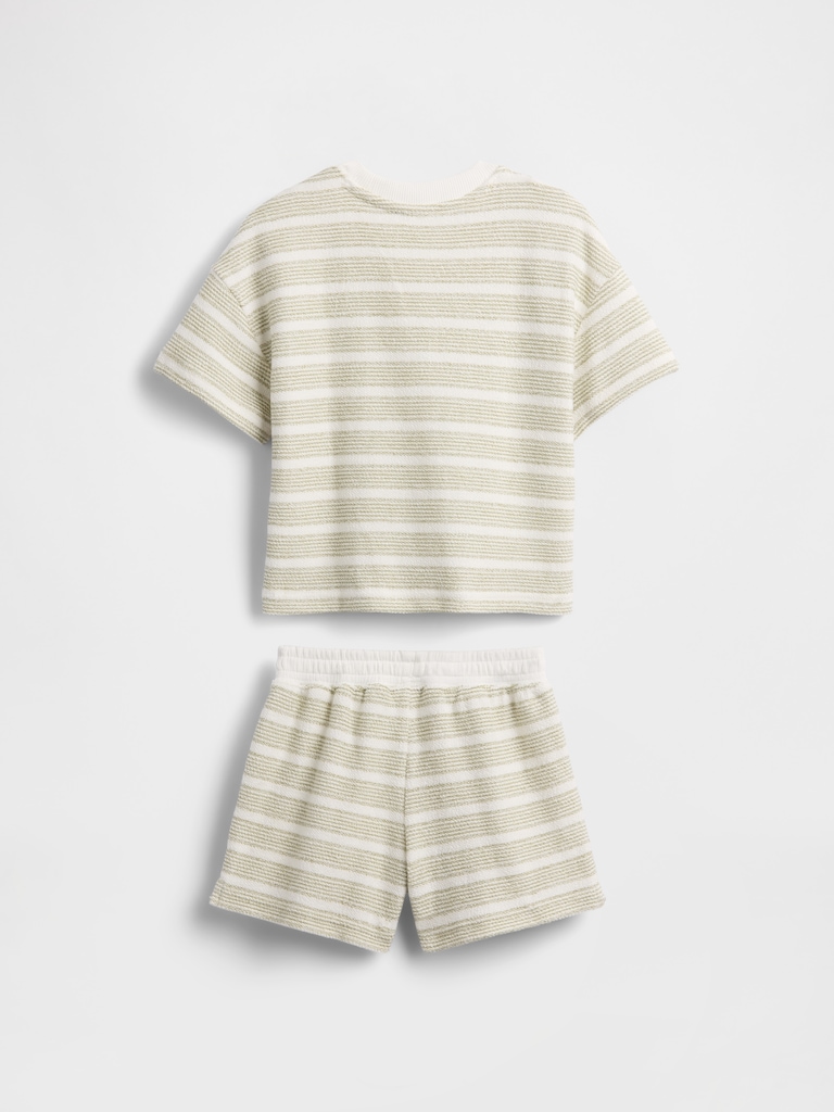 Baby & Toddler Terry Stripe Outfit Set