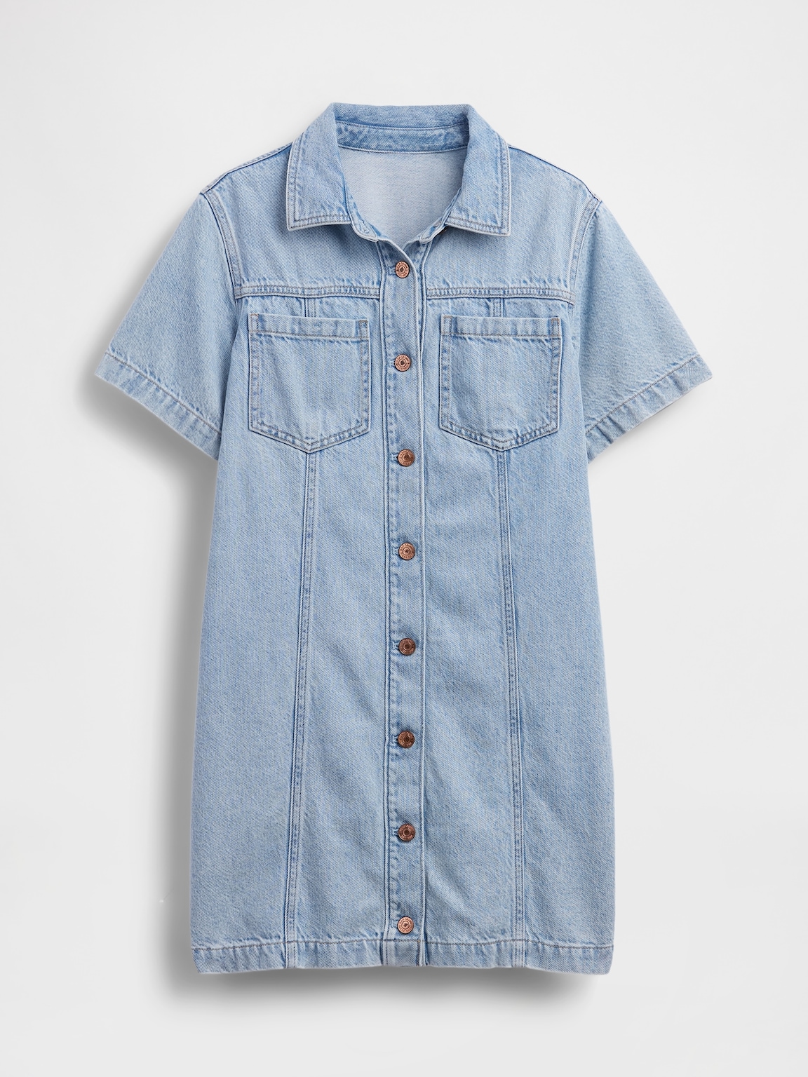 UltraSoft Denim Mini Shirtdress