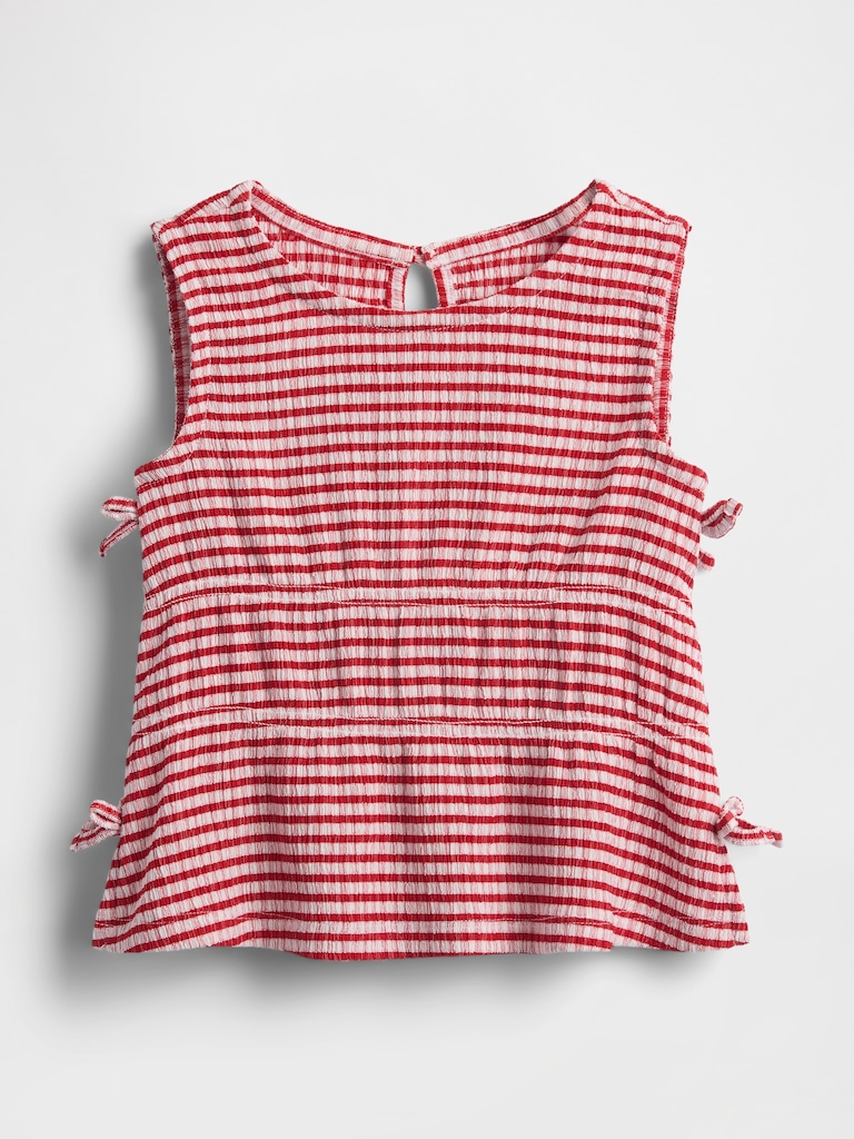 Baby & Toddler Crinkle Knit Bow Top