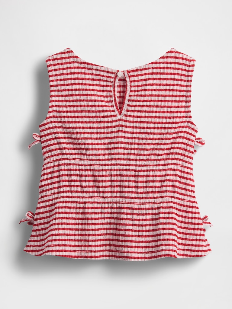 Baby & Toddler Crinkle Knit Bow Top
