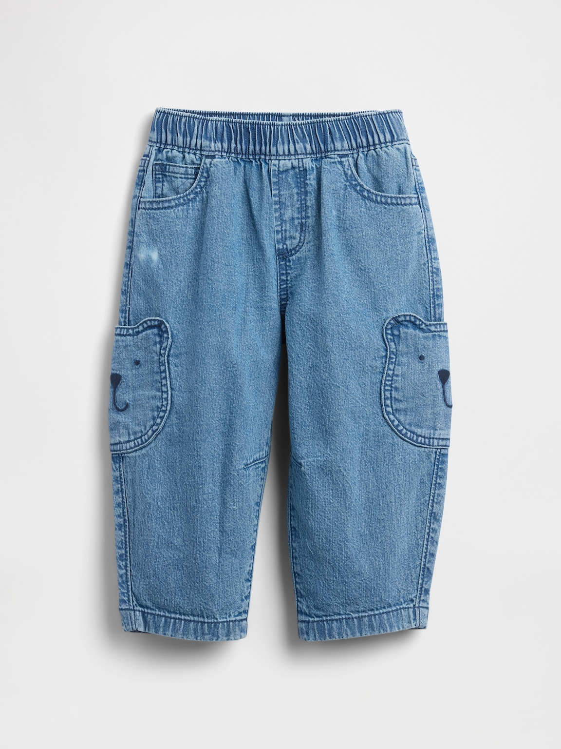 Baby & Toddler Brannan Bear Pocket Pull-On Barrel Jeans