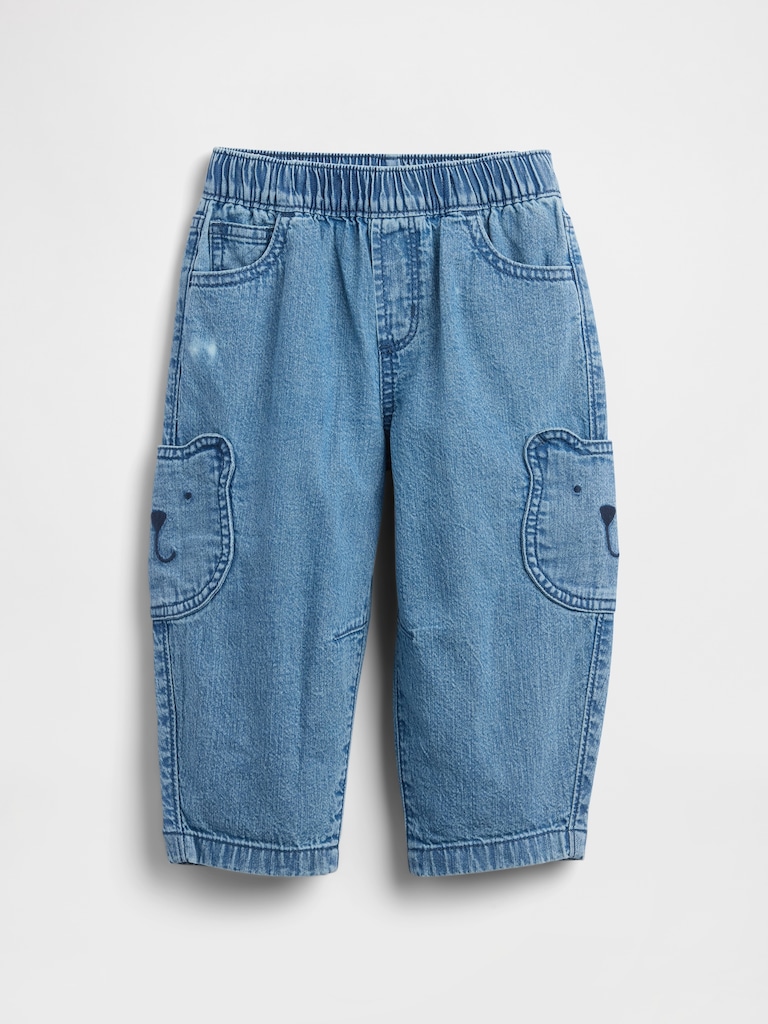 Baby & Toddler Brannan Bear Pocket Pull-On Barrel Jeans