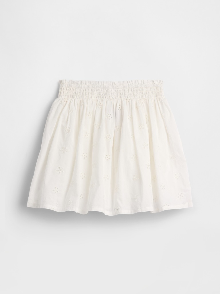 Kids Pull-On Smocked Skirt