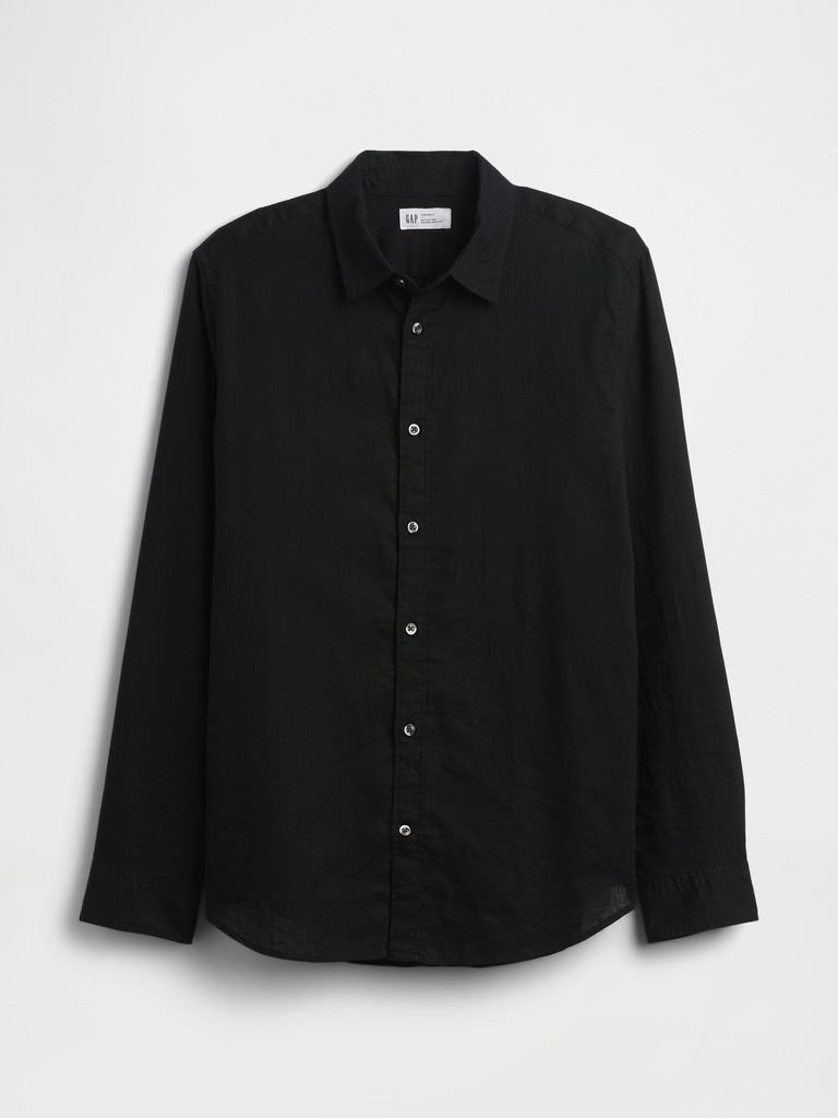Linen-Blend Shirt in Standard Fit