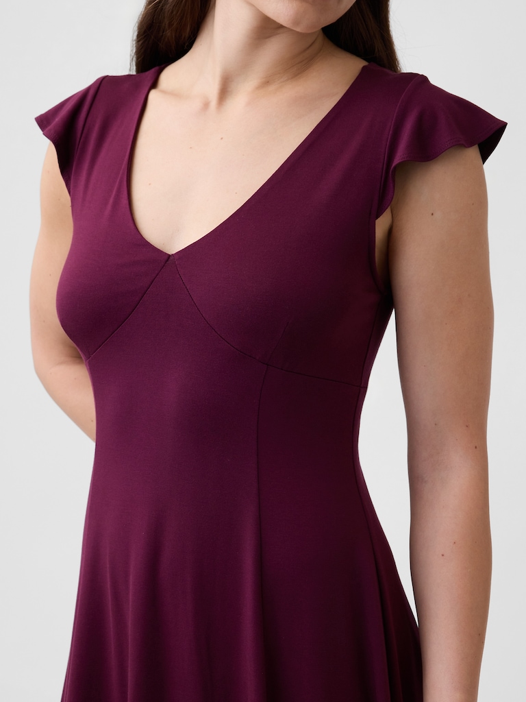V-Neck Mini Dress