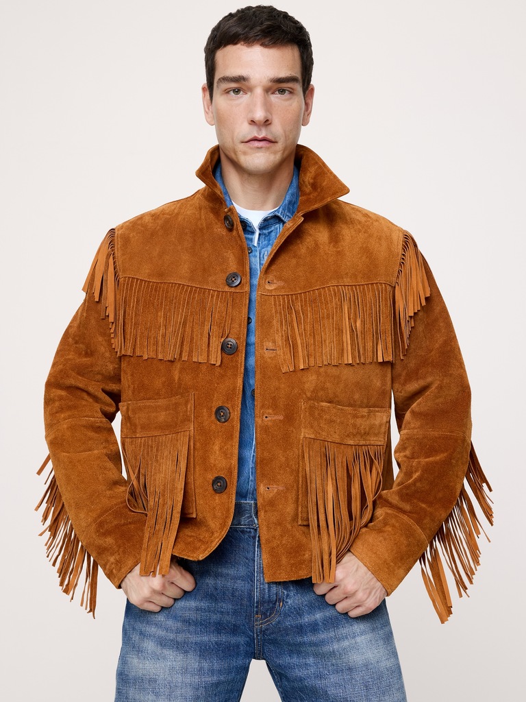 Suede Fringe Jacket