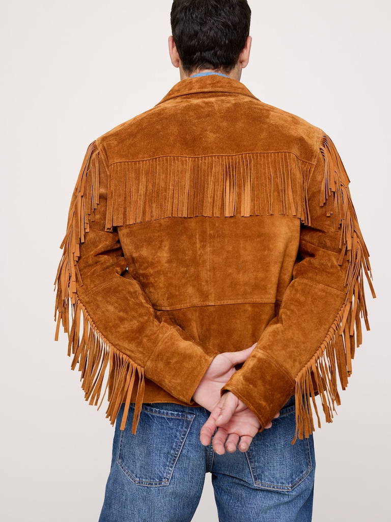 Suede Fringe Jacket