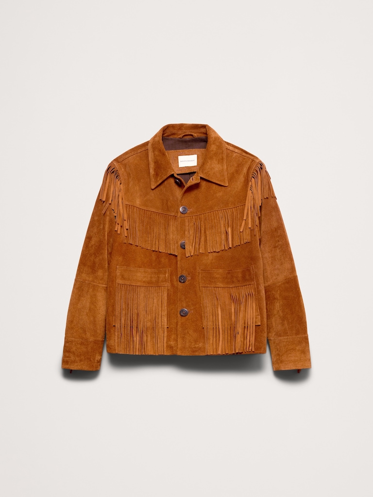Suede Fringe Jacket