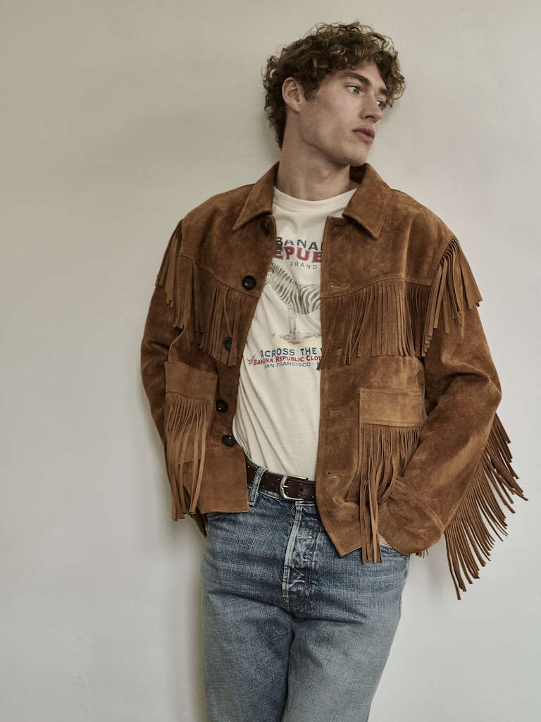 Suede Fringe Jacket