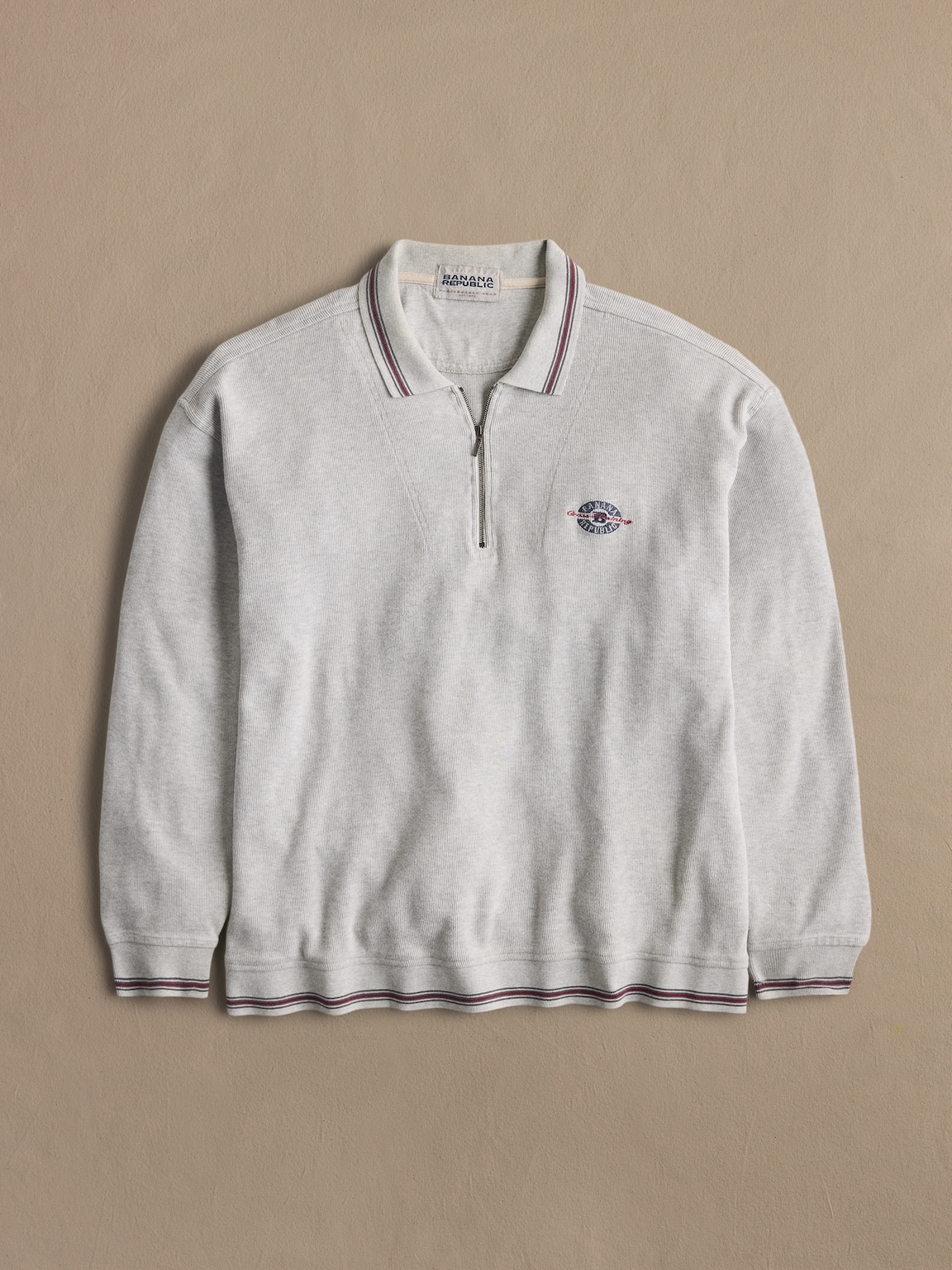 Archive Gray Quarter-Zip Polo Men's Size M